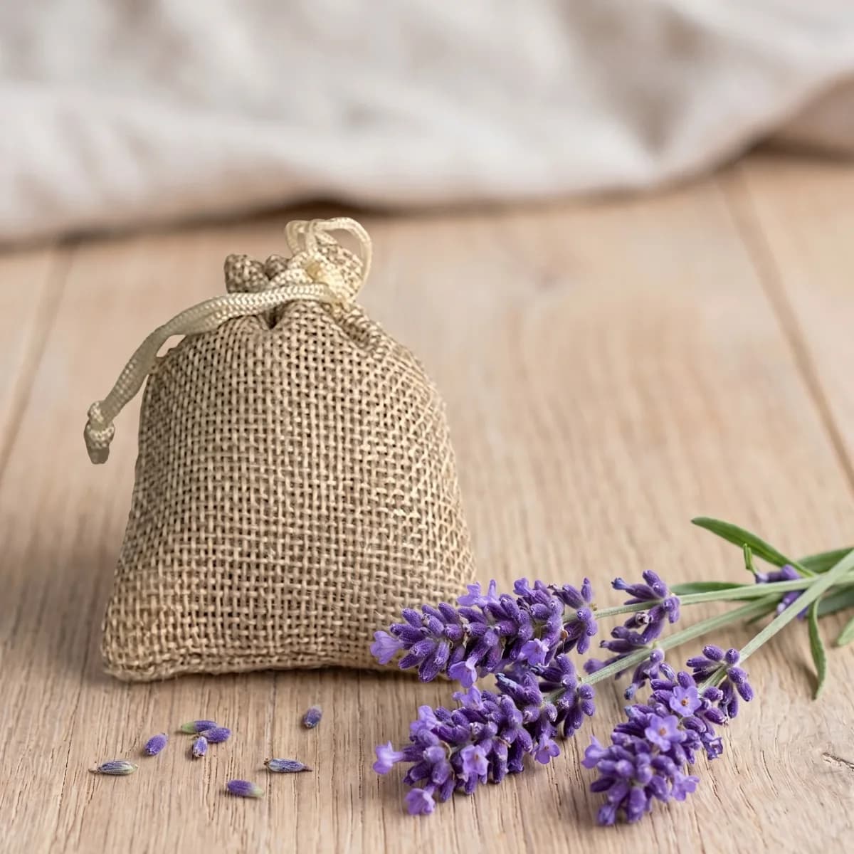 Lavender in a Linen Sachet