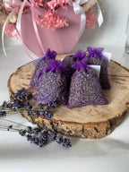 Dried lavender in organza