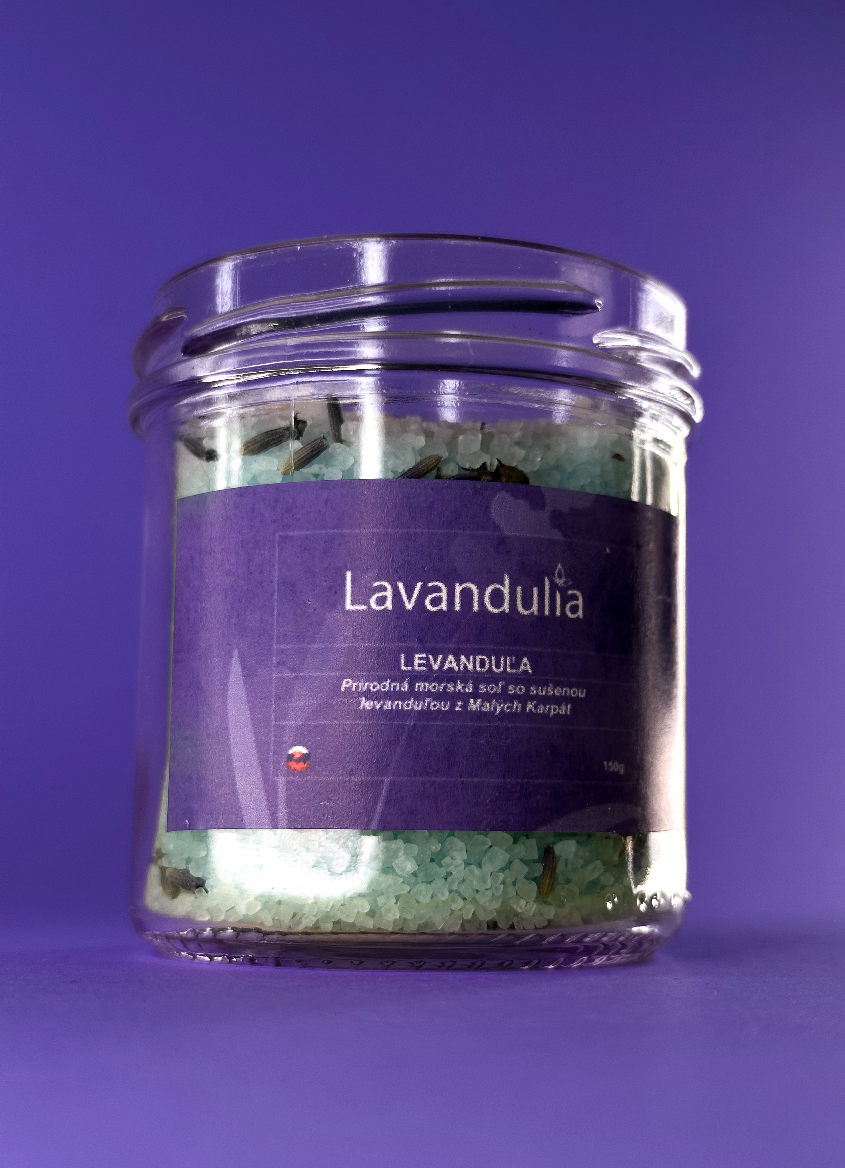 Lavender – natural sea salt with dried lavender