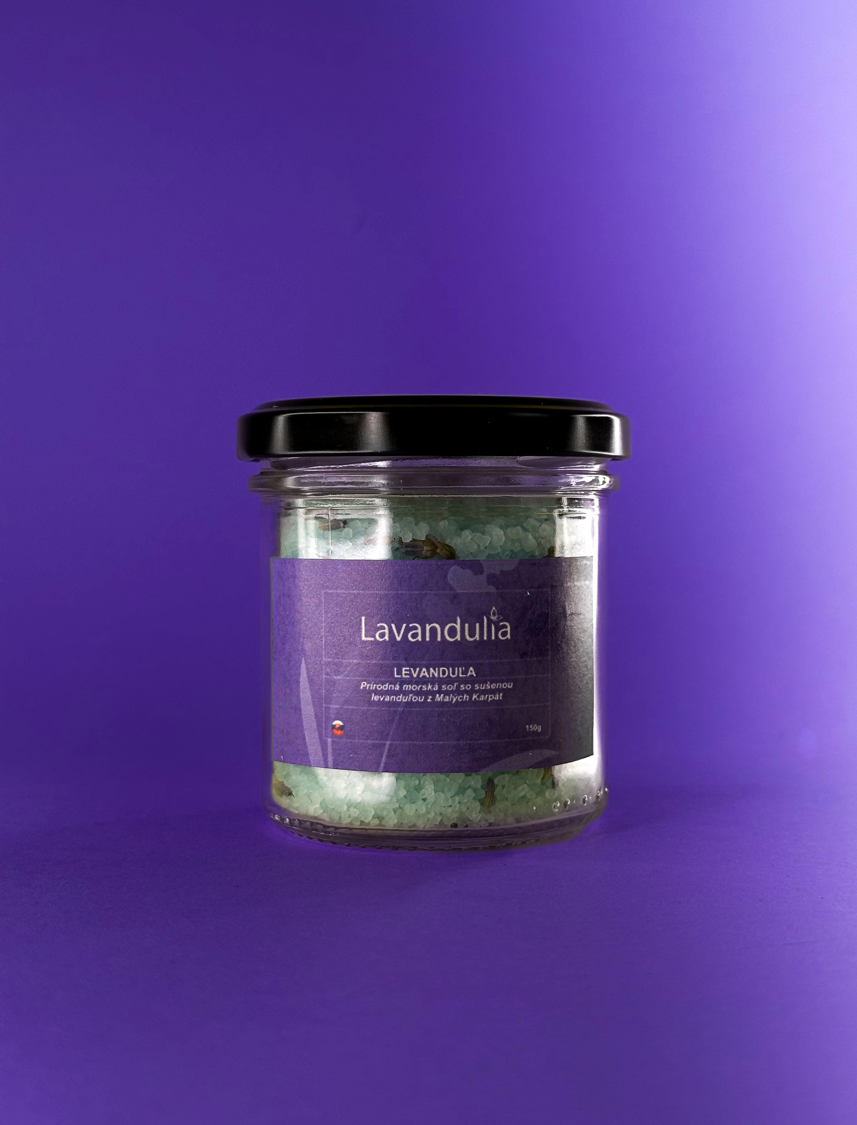 Lavender – natural sea salt with dried lavender